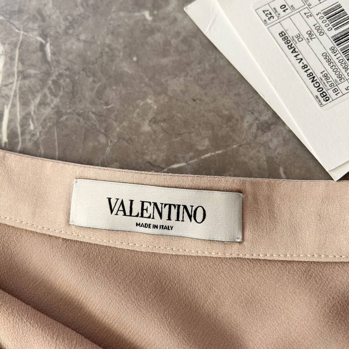 VALENTINO ヴァレンティノ 未使用タグ付き シルク フレアスカート 大きいサイズ 2XL_画像6