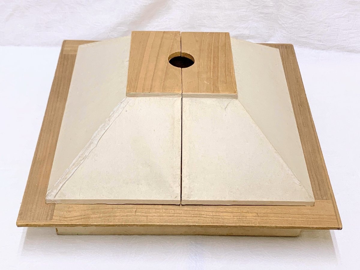 【再入荷!】 割助炭 助炭 13731/茶道具 炉縁カバー 裏千家 表千家 炭点前 炭道具 茶会 茶事 木製 炉道具 炭所望 池部道慶 木工、竹工芸