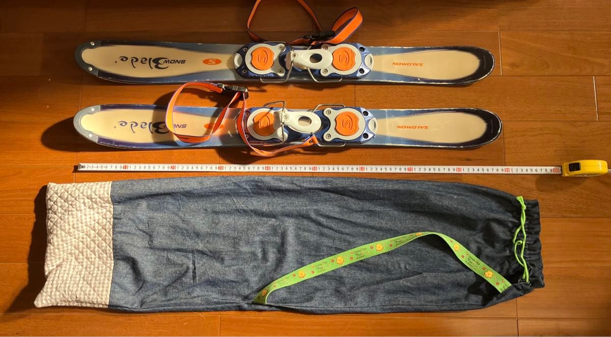サロモン SALOMON スノーブレード SNOWBRADE ショートスキー　手作り袋付き
