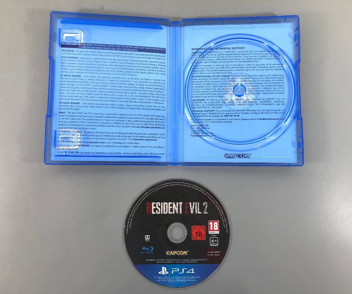 ◇中古品◇カプコン　PS4　バイオハザードRE:2　（欧州版）　イーカプコン限定特典付き（11624022903429US）_画像3