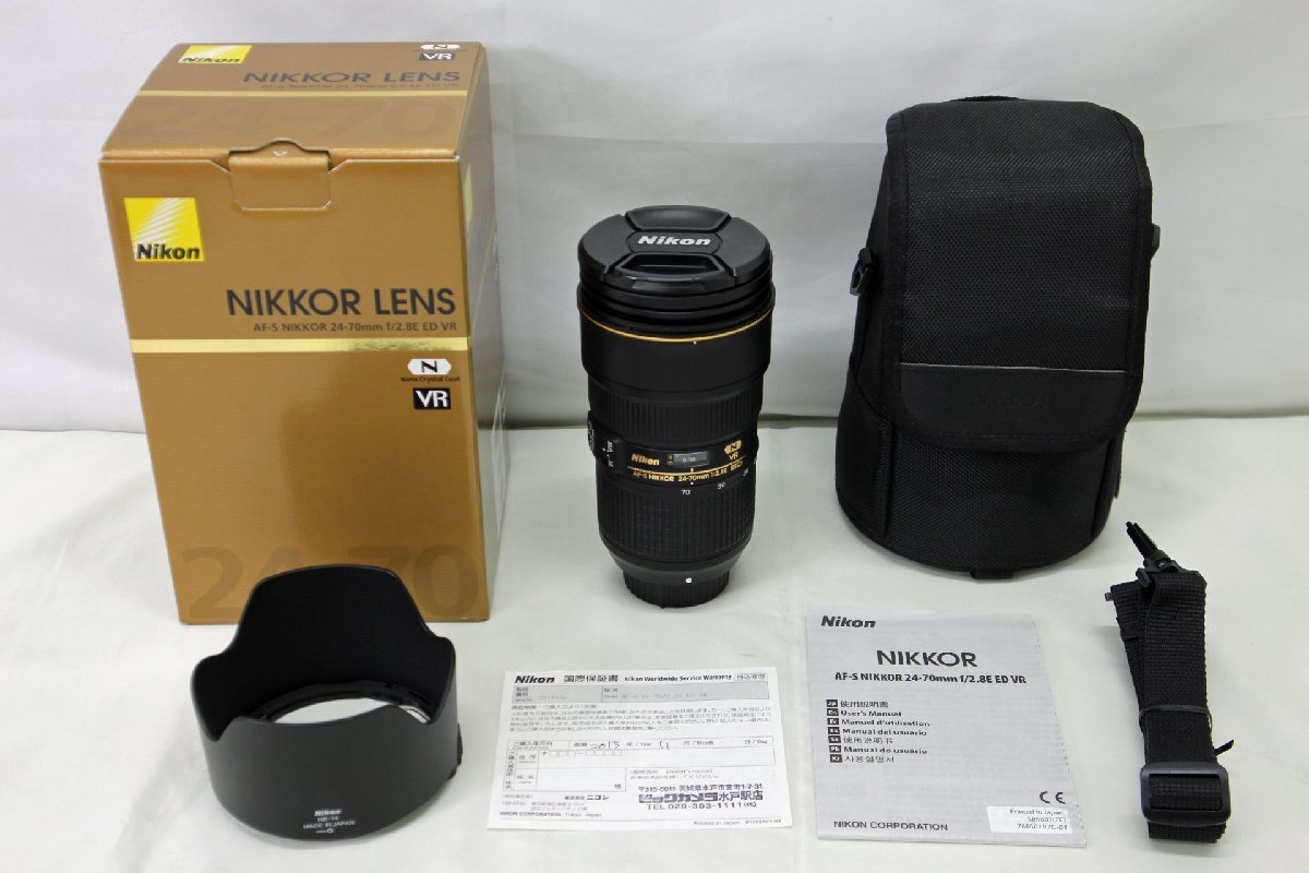 ★中古品★ Nikon レンズ AF-S NIKKOR 24-70mm f/2.8E ED VR （12224030503768MI）_画像1