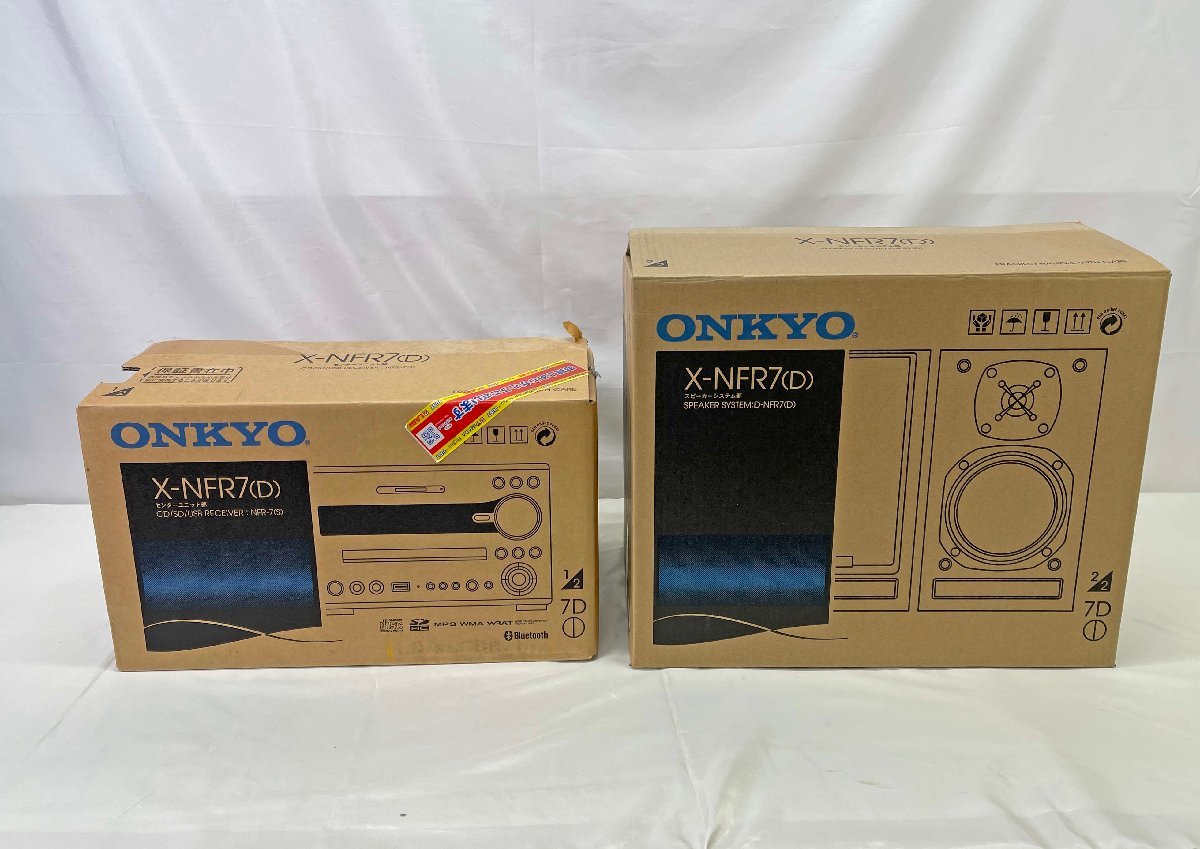 ▽未使用品▽ ONKYO オンキョー ミニコンポ X-NFR7 (D) CD/SD/USBレシーバーシステム (13224030804114NM)の画像1