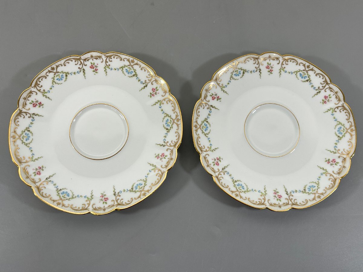 ＜未使用品＞HAVILAND アビランド LIMOGES リモージュ モーツァルト カップ&ソーサー 2客セット（31724011301048DJ）_画像7