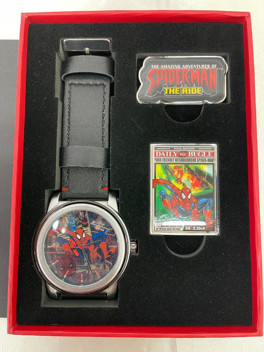 ◇未使用品◇USJ スパイダーマン THE RIDE 時計・ピンバッジ（30924030603895US）の画像8
