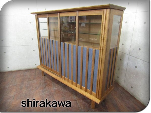 ■展示品■Shirakawa/白川木工■最高級■木数寄シリーズ■SBM-2851■オーク材■飛騨家具■リビングキャビネット■43万■smm8905m_画像1