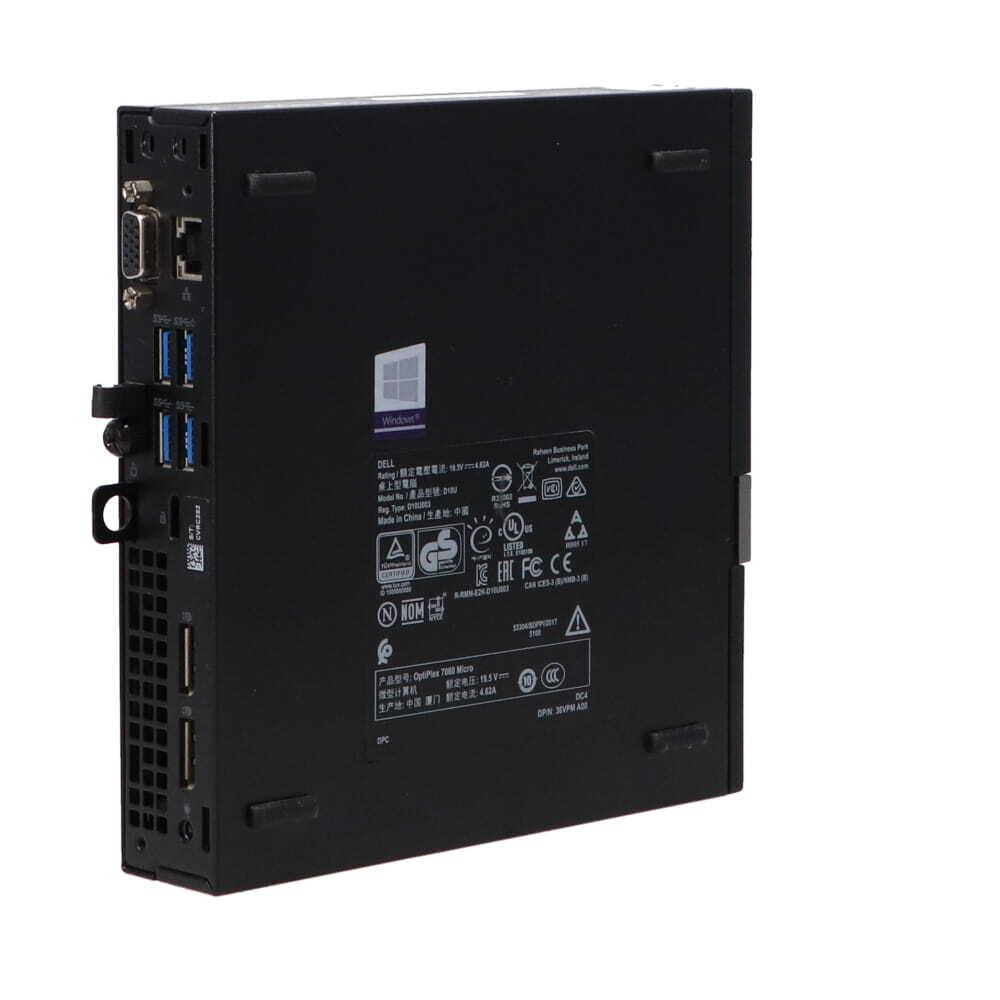 DELL Optiplex 7060 Micro(Win10x64) 中古 Core i5-2.1GHz(8500T)/メモリ8GB/SSD512GB/超小型 [良品] TK_画像3