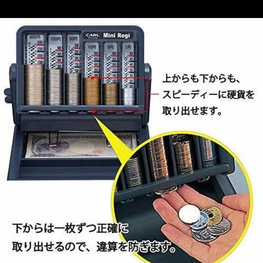 CARL コンパクトレジスター ミニレジ MR-2000 カール事務器 Mini Regi コインカウンター 店舗