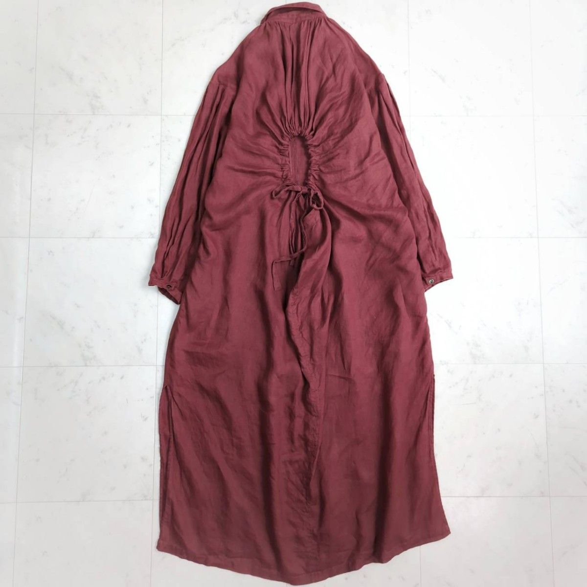 美品 リトルスージー Little Suzie リネンカフタンドレス 美品 リトルスージー Little Suzie リネンカフタンドレス