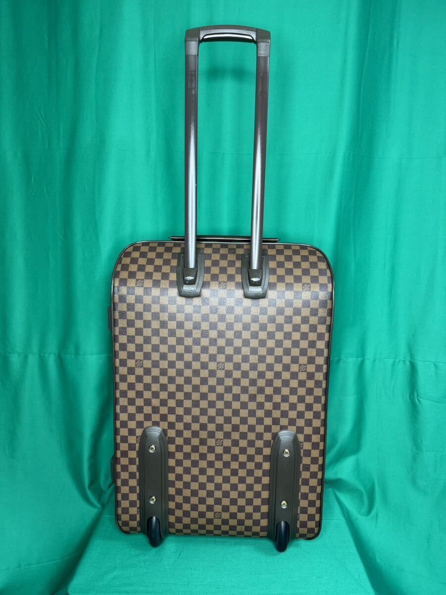 LOUIS VUITTON ルイ・ヴィトン 正規 ペガス 65 ダミエ 旅行用 キャリーバッグ キャリーケース スーツケース 大型 中古 本物 リペア済の画像2