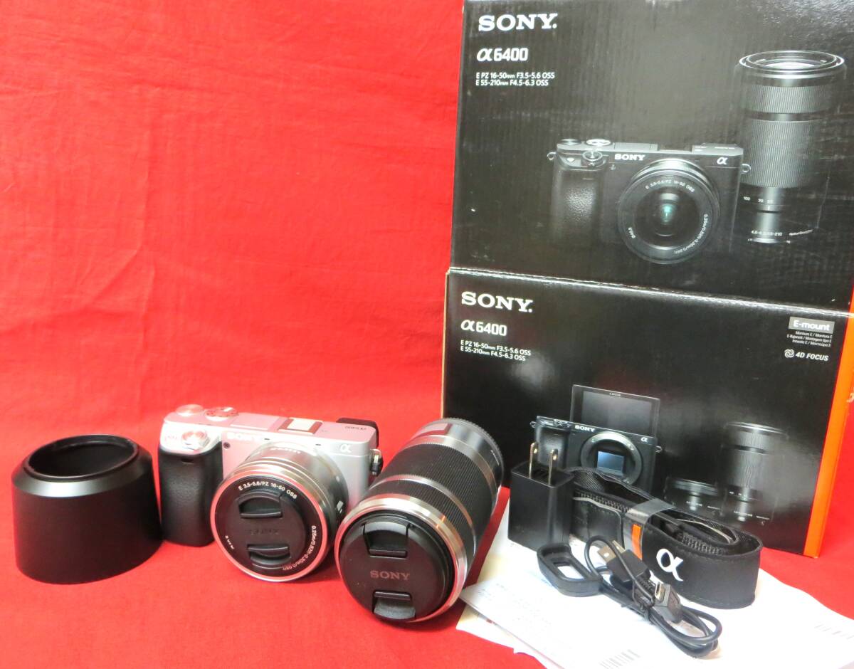 Y【0376】★ SONY ソニー α6400 ILCE-6400Y ★ ボディ シルバー ★ レンズ交換式 デジタルカメラ ★ 通電〇 中古品