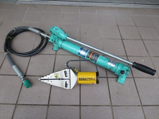  secondhand goods Osaka jack /ENERPACena pack hydraulic type flange opener FSH-14 oil pressure pump TEA-0.7-K (W-15)