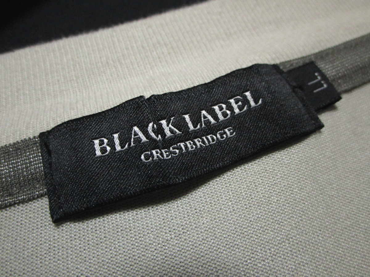 【ブラックレーベル クレストブリッジ】 バックCBチェック 長袖カットソー サイズLL ベージュ BLACK LABEL CRESTBRIDGEの画像5