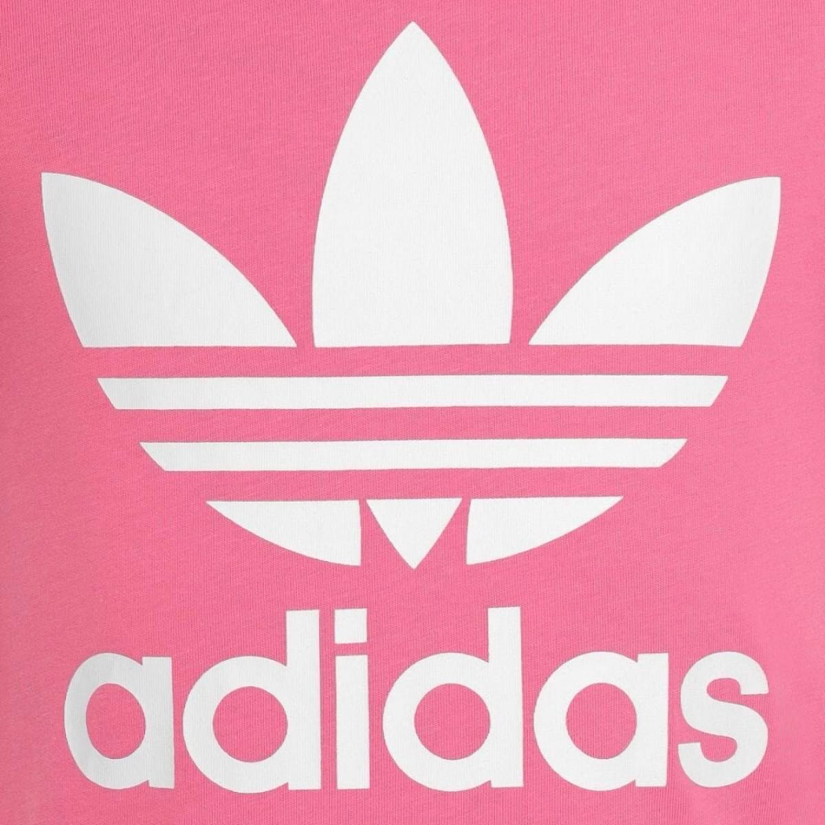 【新品】110サイズ アディダス adidas キッズ／子供用 ウェア・服 トップス Tシャツ ピンク 半袖 ロゴ