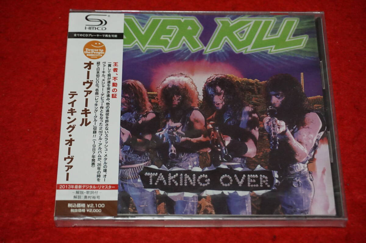 【新品 未開封 初CD化 '87年作】 OVER KILL / Taking Over 高音質SHM-CD 2013年リマスター オーヴァーキル_画像1