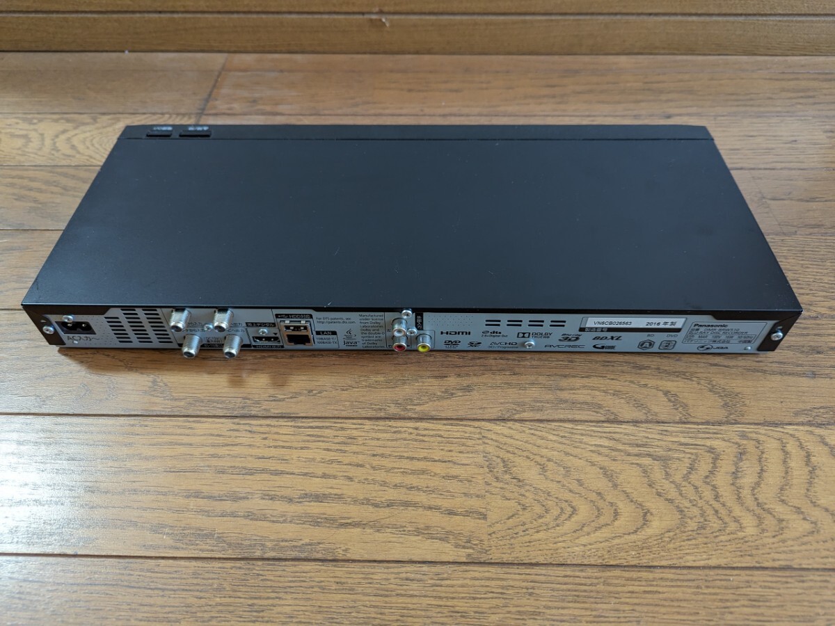 Panasonic BDレコーダー DIGA DMR-BRW510 動作品_画像6