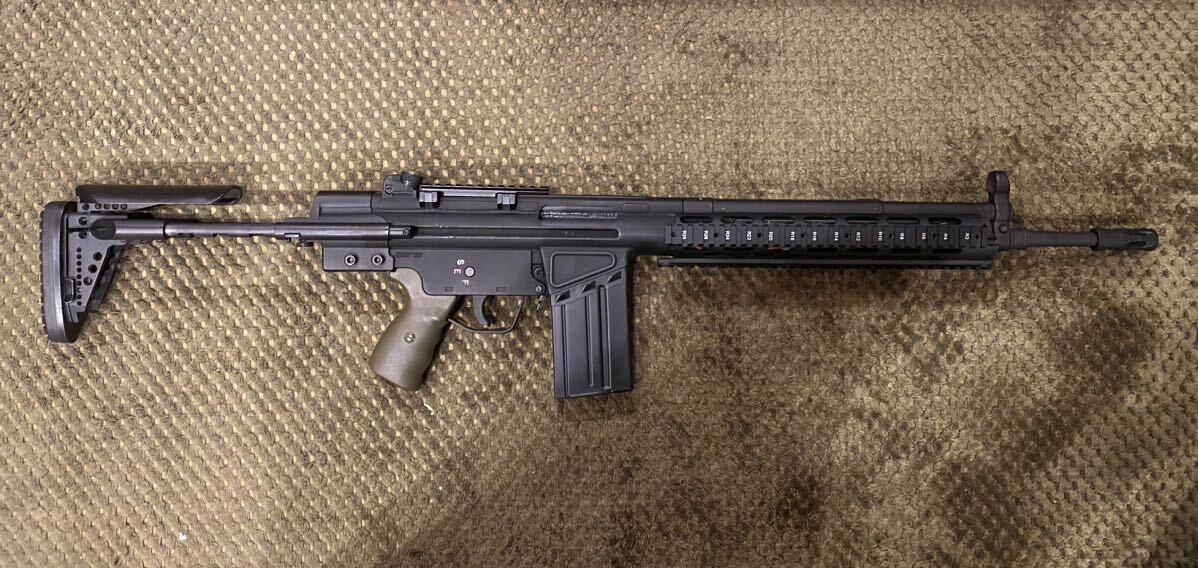 Classic Army G3 電動ガン 20 mmレールハンドガード レールマウント Laylax M14 EBR タイプ ストック 検索用(東京マルイ G3A3 G3SG1 G3A4_画像2