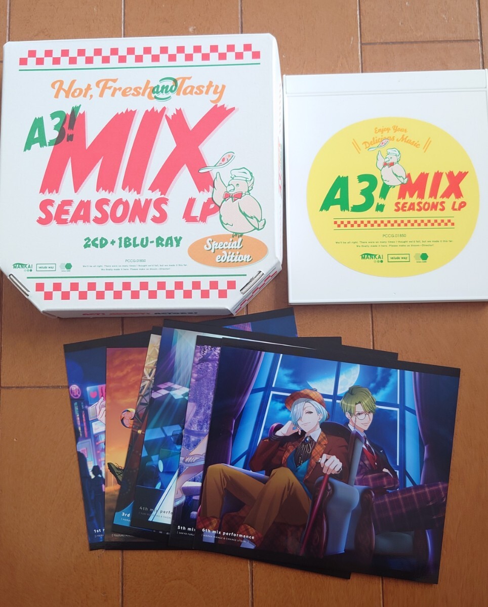 【送料無料】「A3!」 MANKAIカンパニーミックス公演アルバム A3! MIX SEASO 初回限定版 mix公演ポスターカード エースリーの画像1