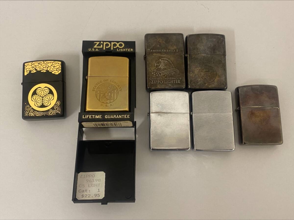 #4934 未使用品含む 着火未確認 ZIPPO ジッポー 等 まとめ売り 7点セット ジッポライター オイルライター_画像1