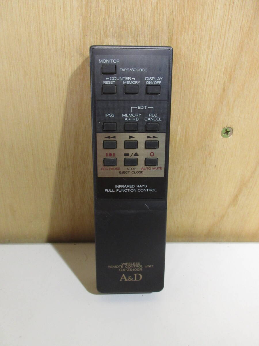 『A&D』GX-Z9100R カセットデッキ リモコン