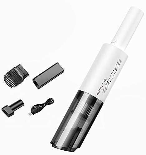 [ car vacuum cleaner white ] handy cleaner super light weight 0.4KG small size car vacuum cleaner handy cordless 9500PA absorption power USB charge desk vacuum cleaner 