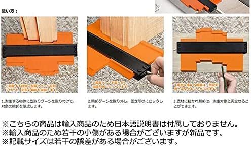 (10インチ25ｃｍ)【ロック付き】型取りゲージ コンターゲージ セルフロック付き 高精度 曲線定規 輪郭コピー DIY 測定工具 _画像9