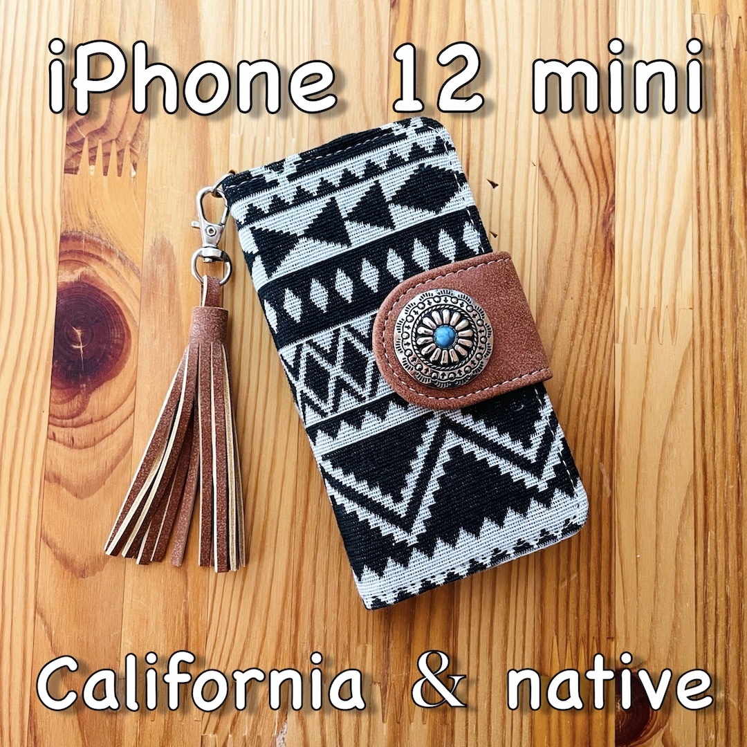 iPhone 12 mini leather case *neitib& Conti .* iPhone notebook type cover 