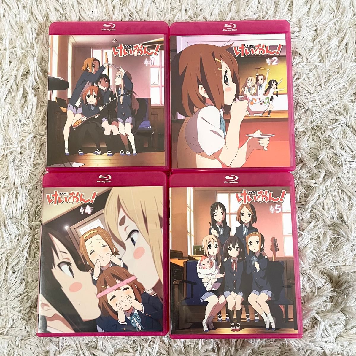 けいおん 第1期　blu-ray 1巻　2巻　4巻　5巻