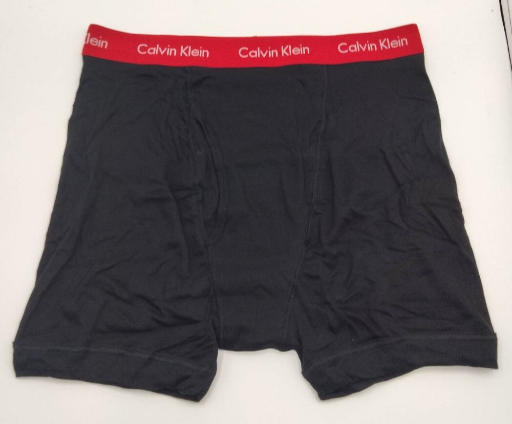 【Lサイズ】Calvin Klein(カルバンクライン) ボクサーブリーフ レッド 1枚 100％コットン メンズボクサーパンツ 男性下着 NB1429