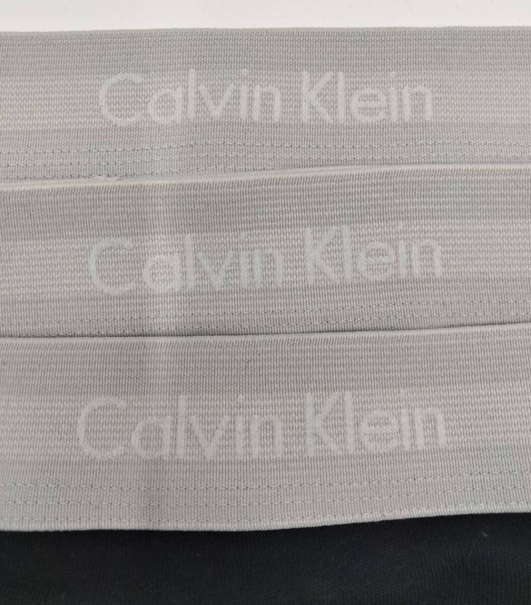 【Lサイズ】Calvin Klein(カルバンクライン) ボクサーブリーフ グレイ 3枚セット 100％コットン メンズボクサーパンツ 男性下着 NB1429_画像3