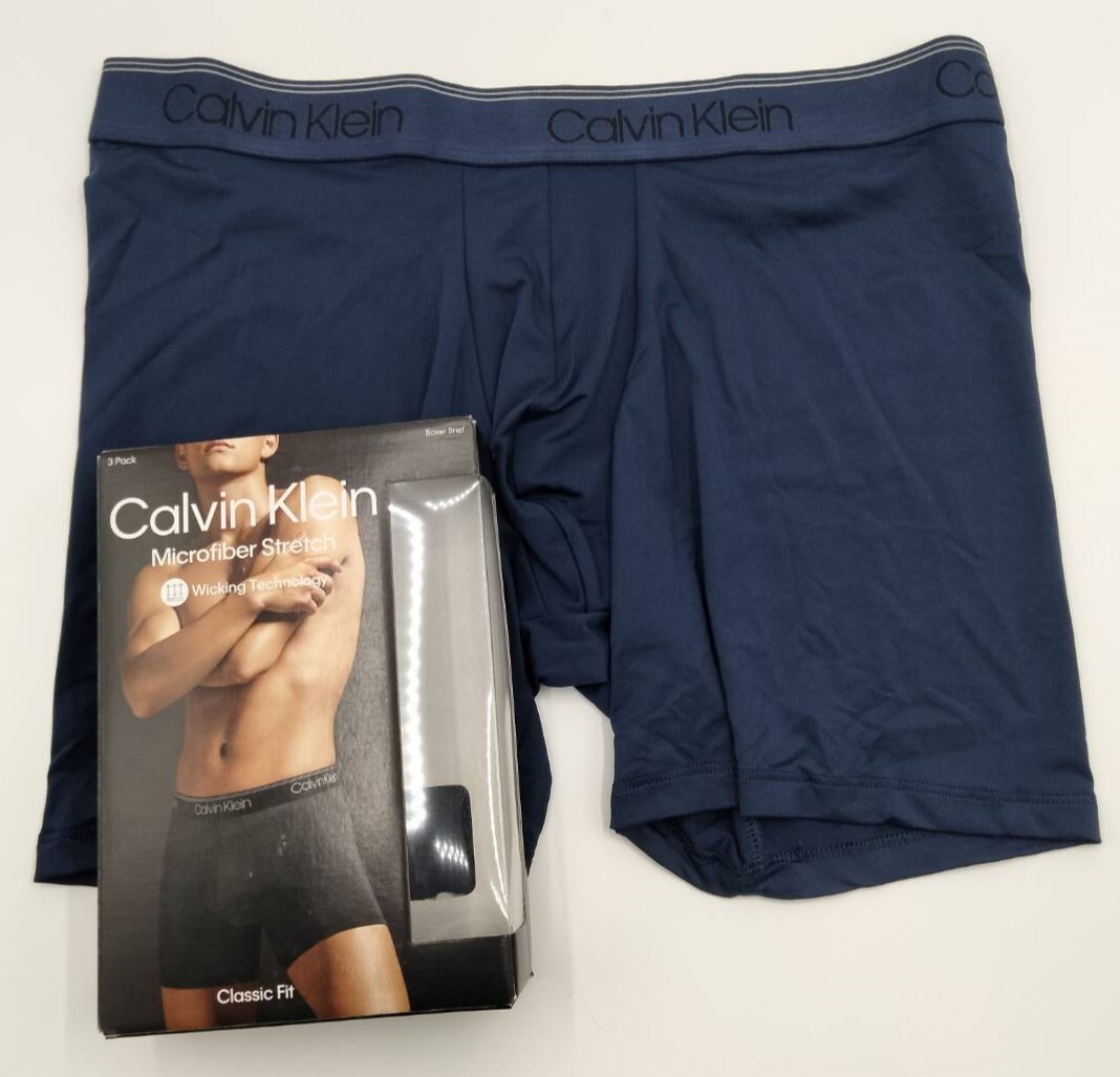 【Lサイズ】Calvin Klein(カルバンクライン) ボクサーパンツ ネイビー 1枚 メンズボクサーパンツ 男性下着 NB2570_画像1