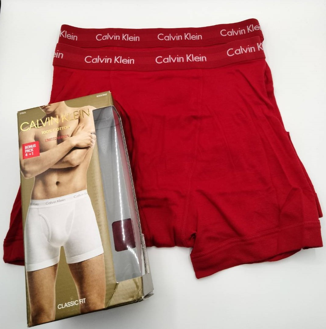 Lサイズ】Calvin Klein(カルバンクライン) ボクサーブリーフ レッド 2