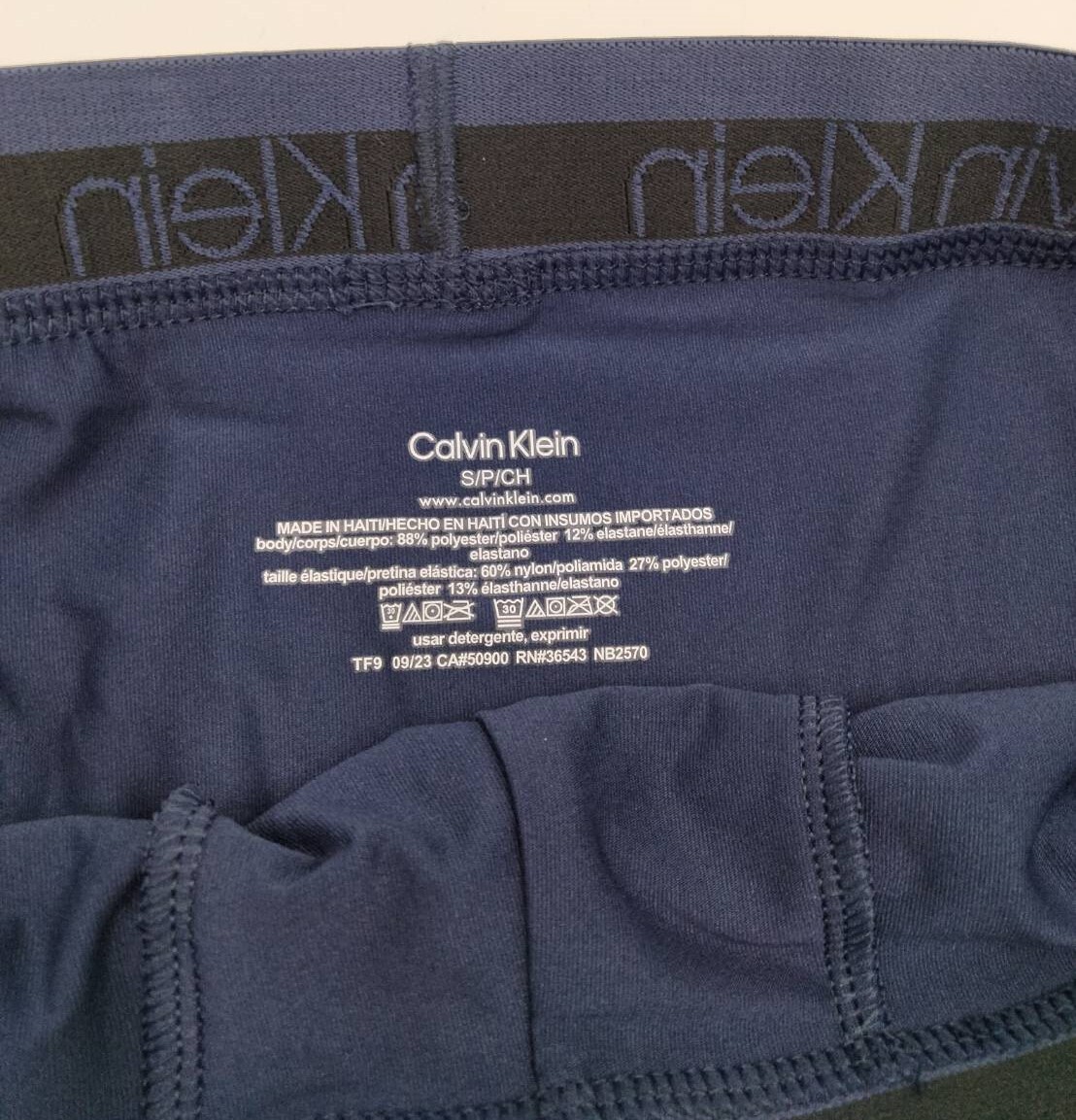 【Sサイズ】Calvin Klein(カルバンクライン) ボクサーパンツ ネイビー 1枚 メンズボクサーパンツ 男性下着 NB2570