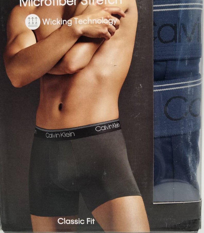 【Lサイズ】Calvin Klein(カルバンクライン) ボクサーパンツ ネイビー 2枚セット メンズボクサーパンツ 男性下着 NB2570の画像5