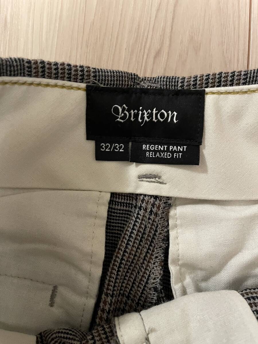 【W32】Brixton Regent Trousers Grey Check ブリクストン_画像4
