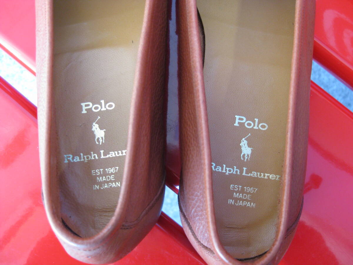 POLO RALPH LAUREN　革靴　ブラウン　２６，５ｃｍ　未使用品_画像4