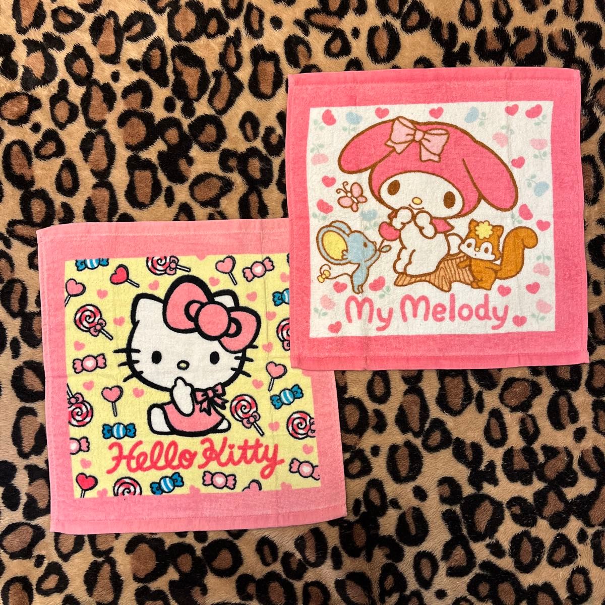 サンリオ　マイメロ　キティ　ハンドタオル  ハンカチ　タオル　