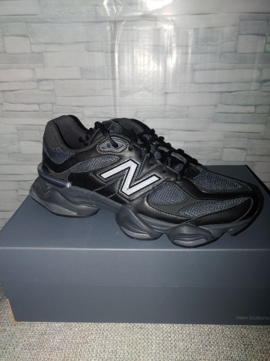 新品28.5cm ニューバランス U9060 NRI トリプルブラック 正規品 New Balance ダッドスニーカー 厚底 オールブラック レザー