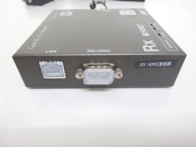 ③IDK【HDC-RH100-C】 HDMI ツイストペアケーブル延長器 HDBaseT受信器 4K 配線付き USED_画像4
