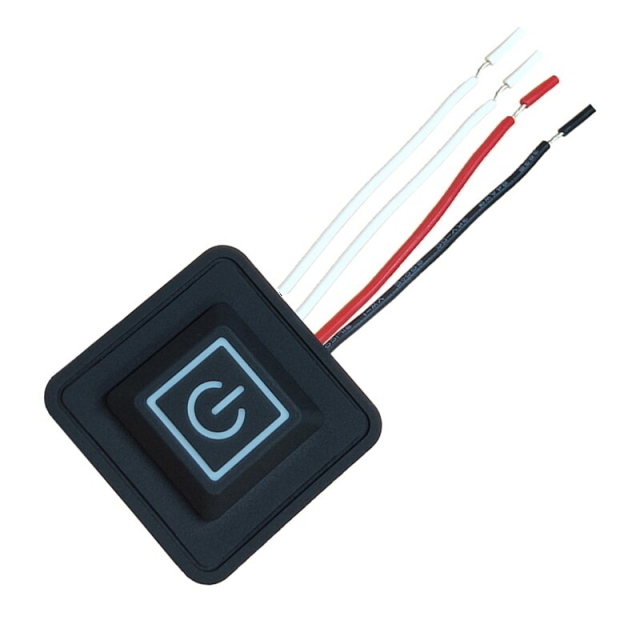 12V電源 ボタンスイッチ温度コントロースイッチ DIYスイッチ 薄型で防水仕様 電熱線のホットパンツやグローブや車のスイッチまで使用可能_画像4