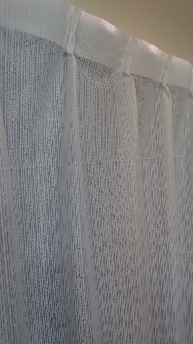 新品 ミラーレースカーテン １００X１００cm ２枚組 アクオス アイボリーの画像7