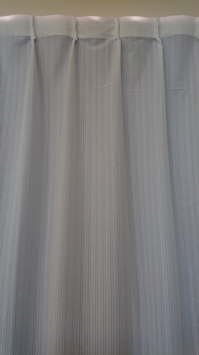 新品 ミラーレースカーテン １００X１００cm ２枚組 アクオス アイボリーの画像9