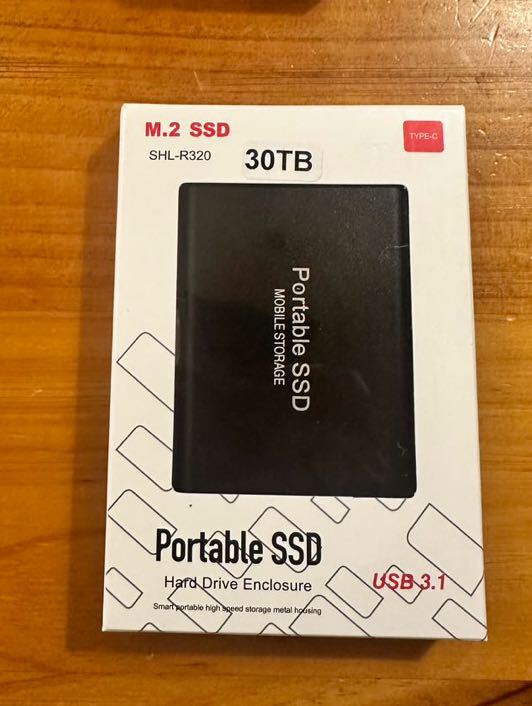 外付けSSD ポータブルSSD 新しいアップグレードされた外付けSSD 30TB USB3.2Gen1 読出し ポータブル ブラック 最大550MB/s_画像7