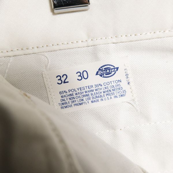 デッドストック 80's USA製 ディッキーズ Dickies 874 ワークパンツ (32×30) カーキ 80年代 アメリカ製 旧タグ オールド ビンテージ_画像10