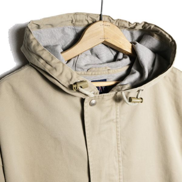 90\'s Gap GAP cotton tsu il ano rack Parker (M) khaki series pull over fender -dochino material 90 period old tag Old blue tag Y2K