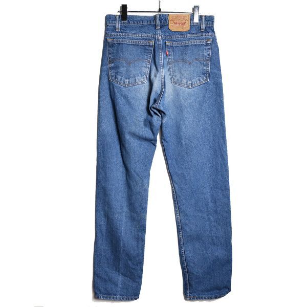 90's USA製 Levi's リーバイス 505 デニムパンツ (w32xL32) 赤タブ ヒゲ 90年代 アメリカ製 旧タグ オールド 1991年製 ビンテージ_画像1