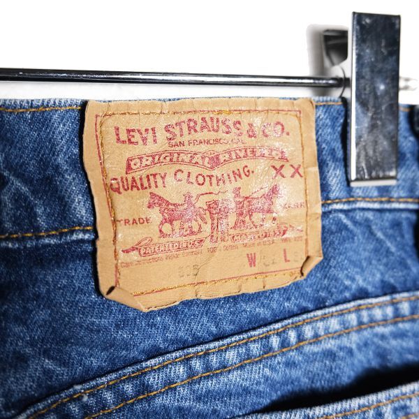 90's USA製 Levi's リーバイス 505 デニムパンツ (w32xL32) 赤タブ ヒゲ 90年代 アメリカ製 旧タグ オールド 1991年製 ビンテージ_画像8