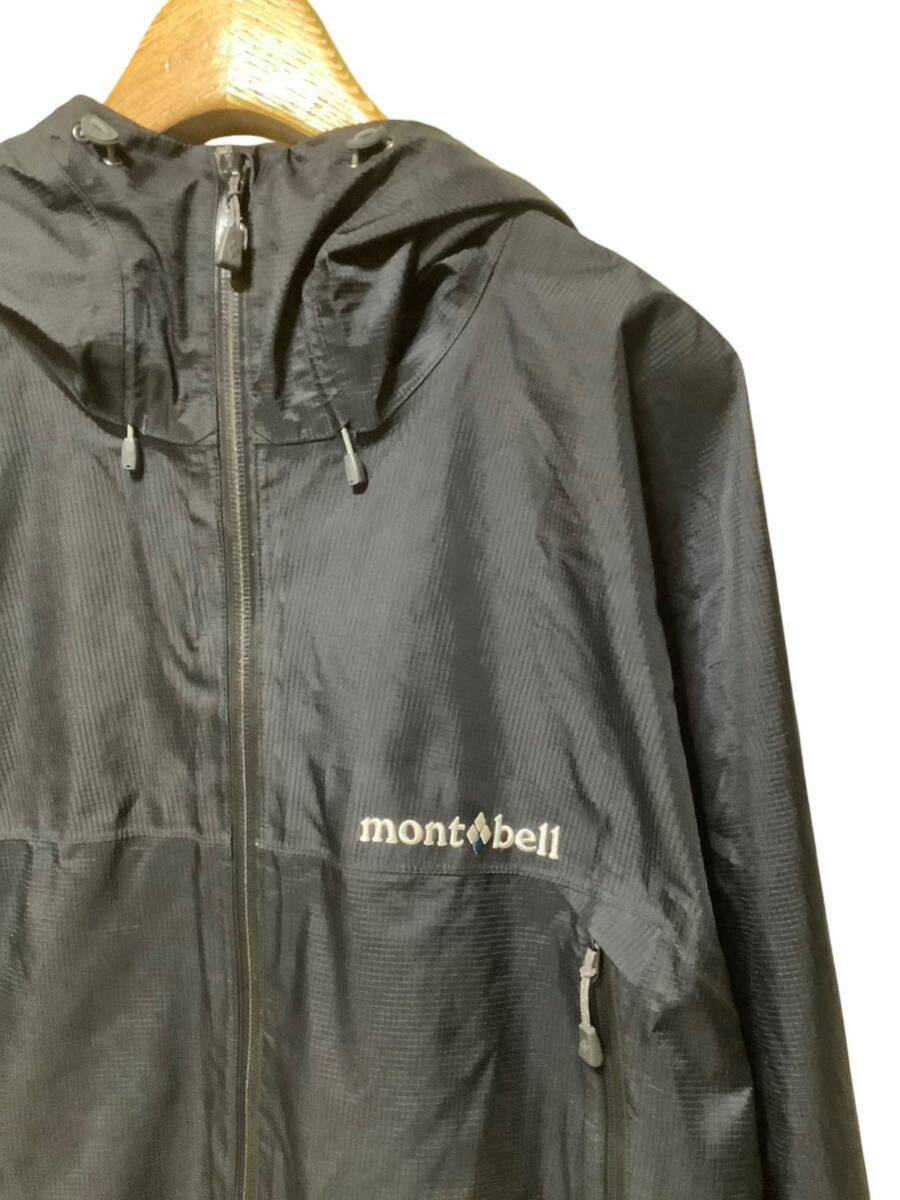 mont-bell モンベル ナイロンジャケット レインダンサージャケット ゴアテックス 防水マウンテンパーカー アウトドア 黒 L 1128340の画像3