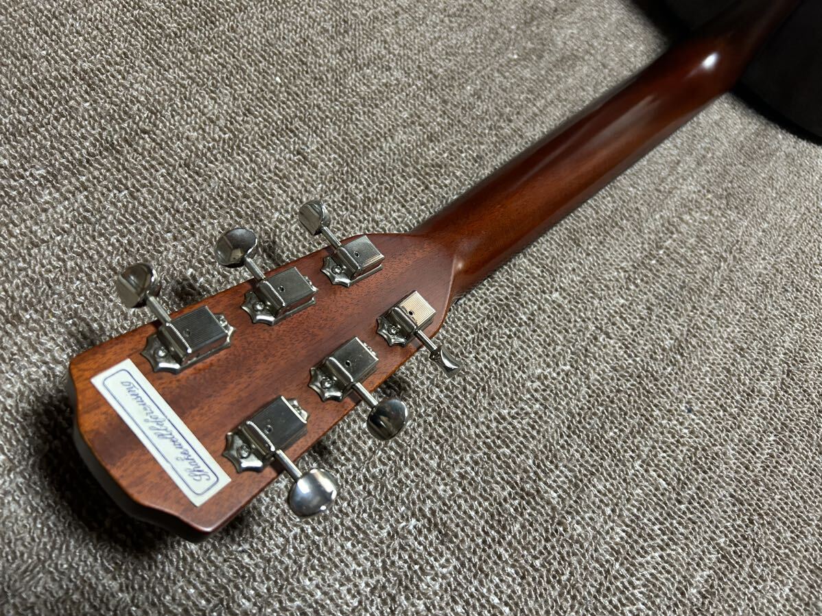 【美品！】Morris モーリス MY601 アコースティックギター トップ単板 マホガニー パーラー ニューヨーカー 生産完了品 acousticguitarの画像5