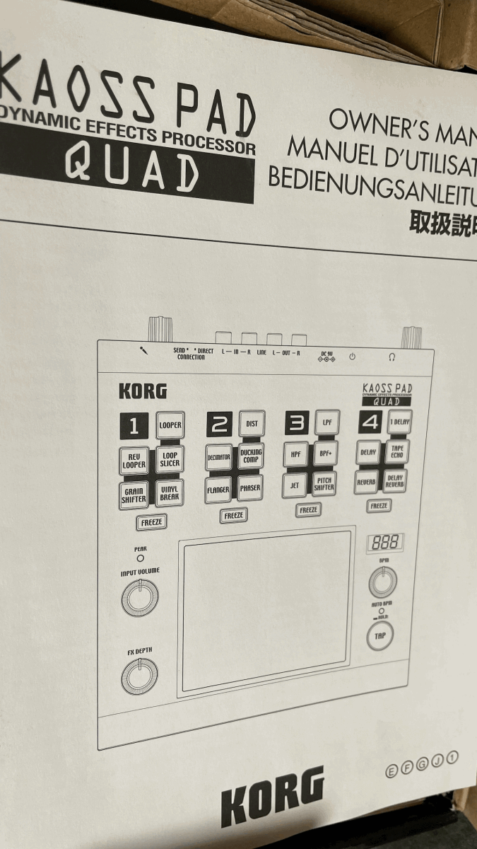 KORG KAOSS PAD QUAD ★ 動作良好 ★ kaosspad mini volca kaossilator boutique AIRA Compact 2 2s_画像1