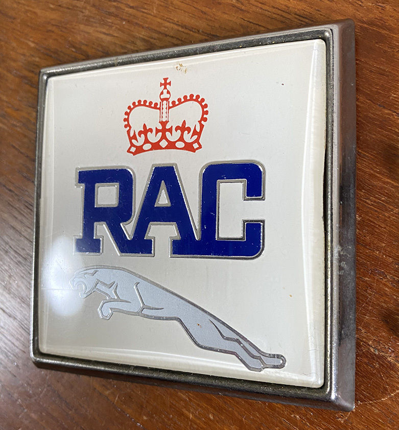 1970年代 レア RAC Jaguar グリルバッジ 英国輸入当時品 ビンテージカーバッジ Royal Automobile Club 英車 旧ミニ Mini Vespa Lambrettaに_画像3